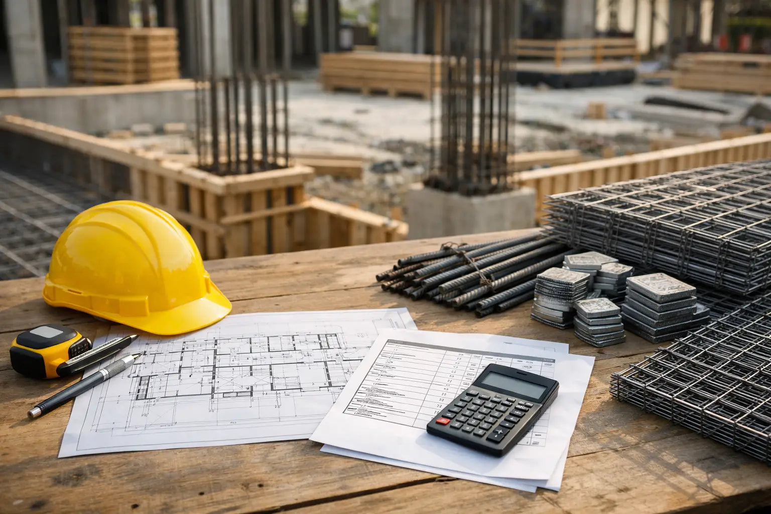 Commercial Slab Material Takeoff Example