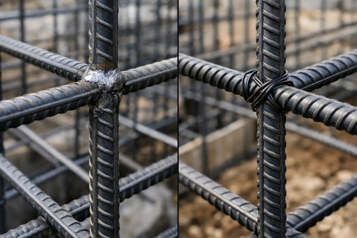 Welded Versus Tied Rebar for Concrete Work
