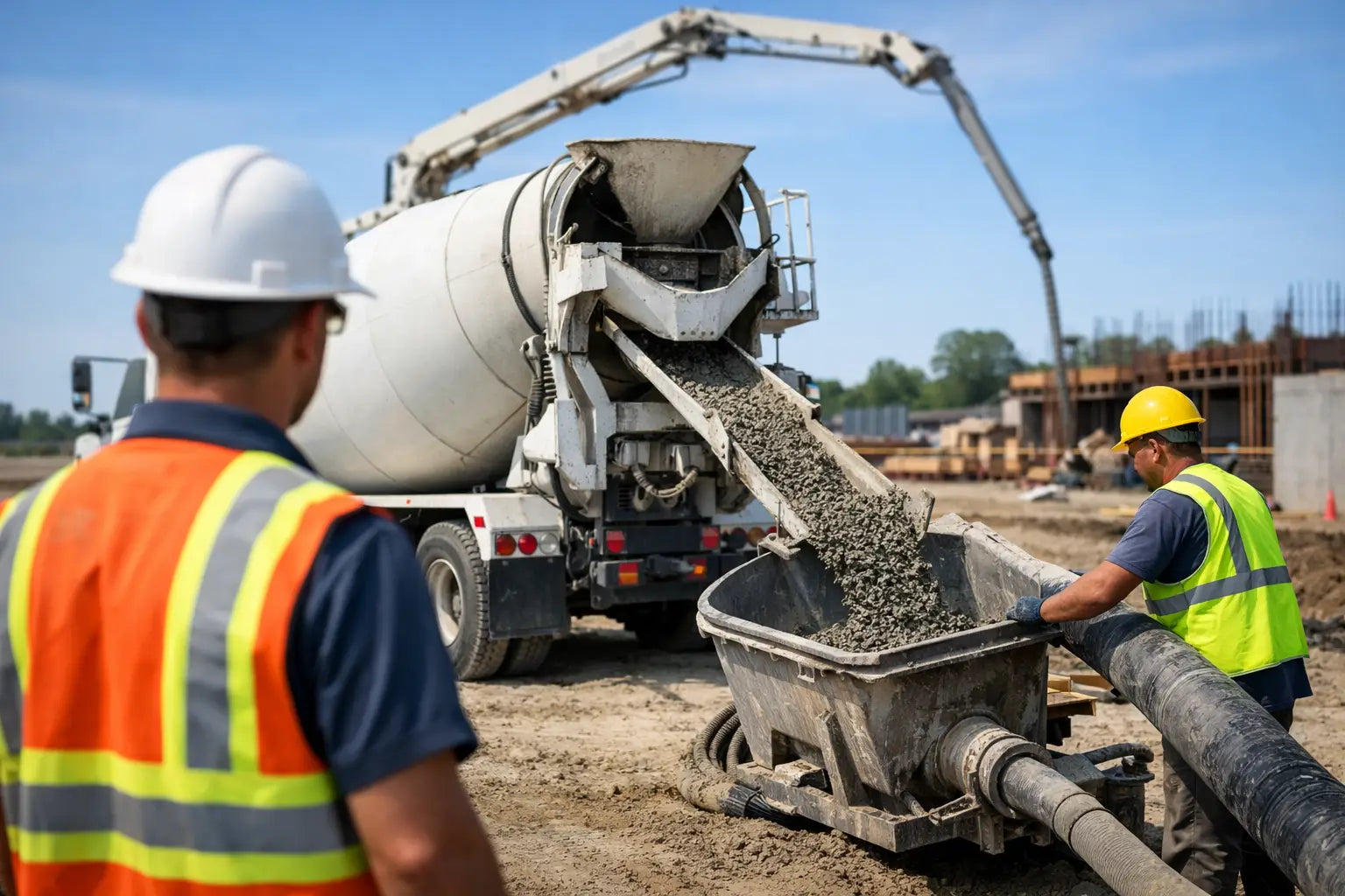 How to Stage Concrete Deliveries Right