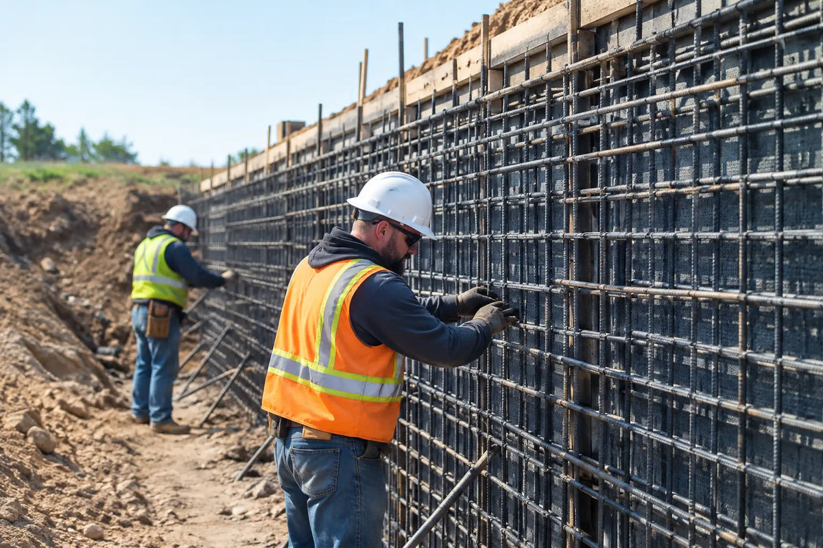 Retaining Wall Reinforcement Example for Crews