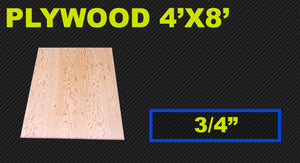 PLYWOOD SHEET 4'X8' 3/4"