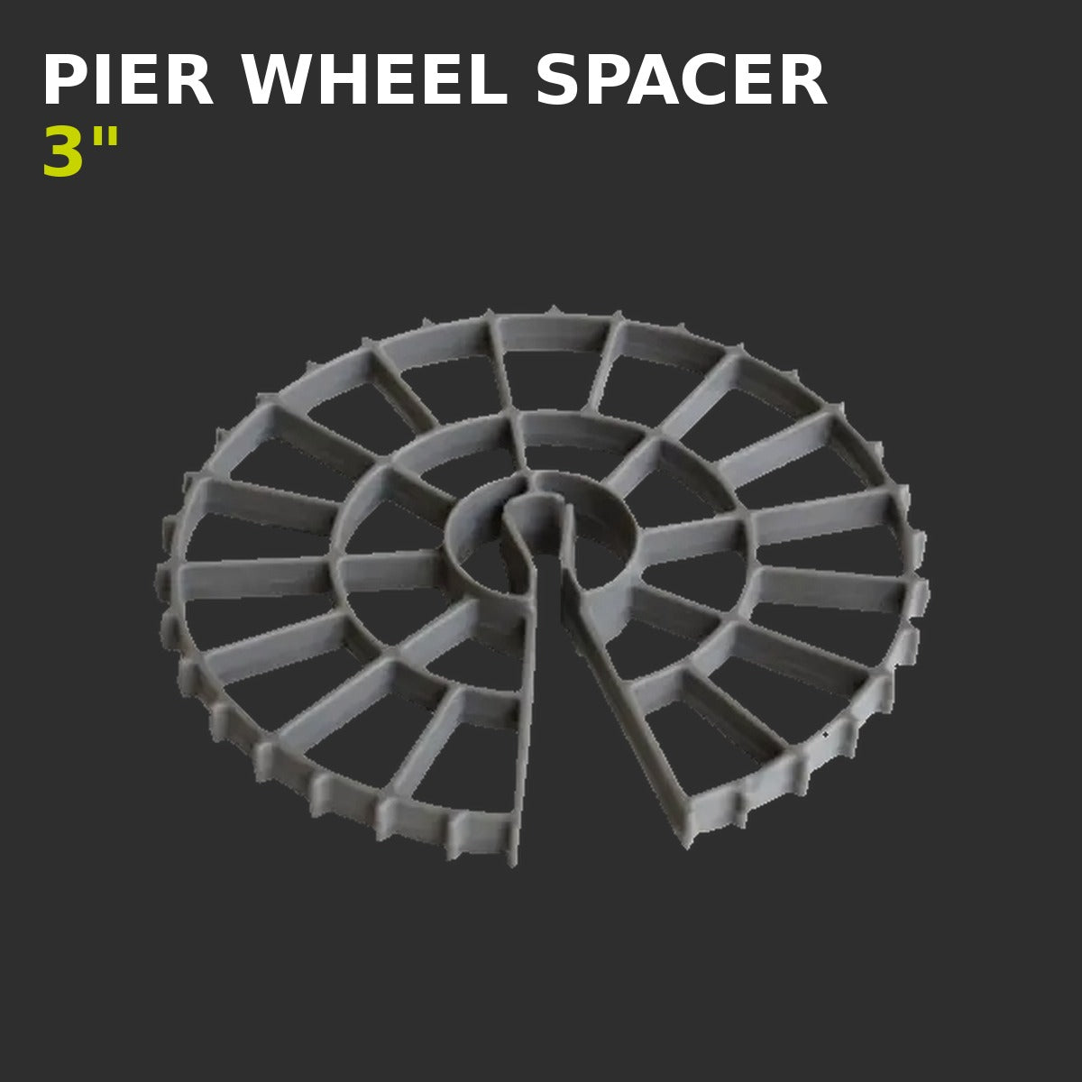 PIER WHEEL SPACER 3"