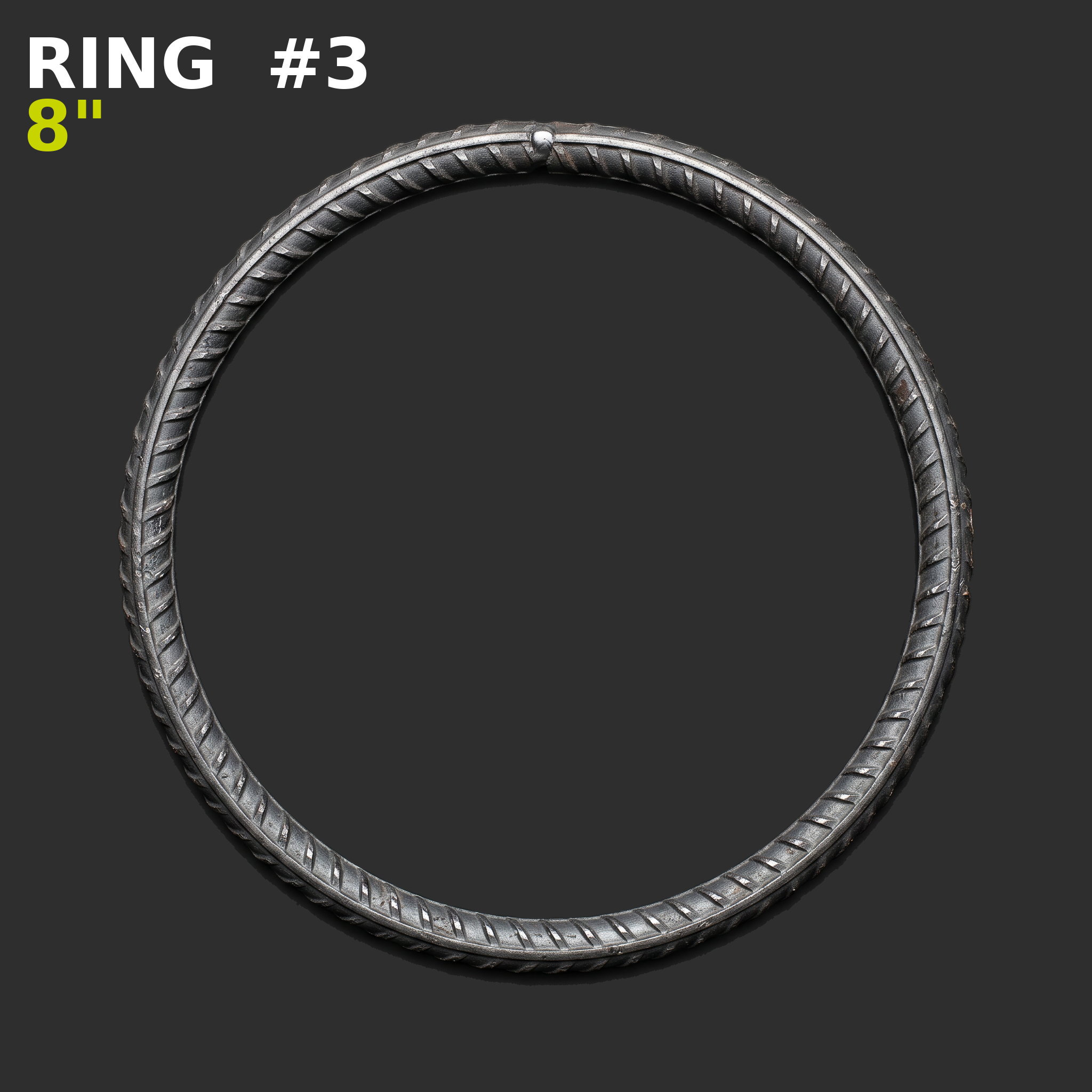 Rings 8" #3 3/8"