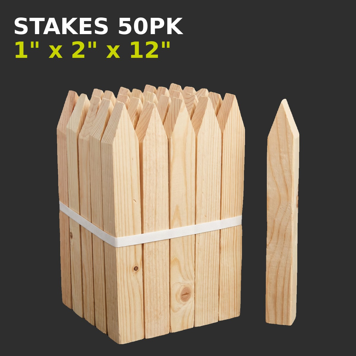 Stakes 50pk 1" x 2" x 12"